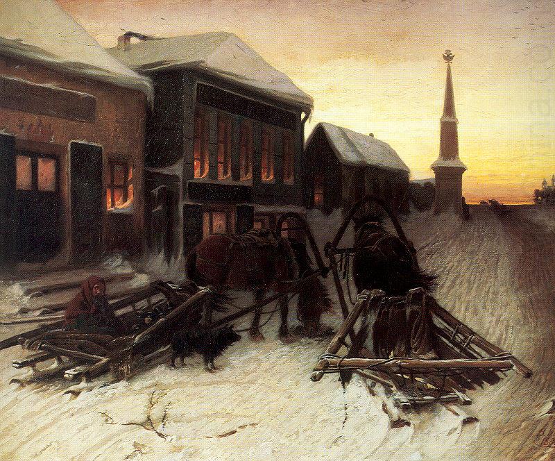 Perov, Vasily The Last Tavern at the City Gates china oil painting image